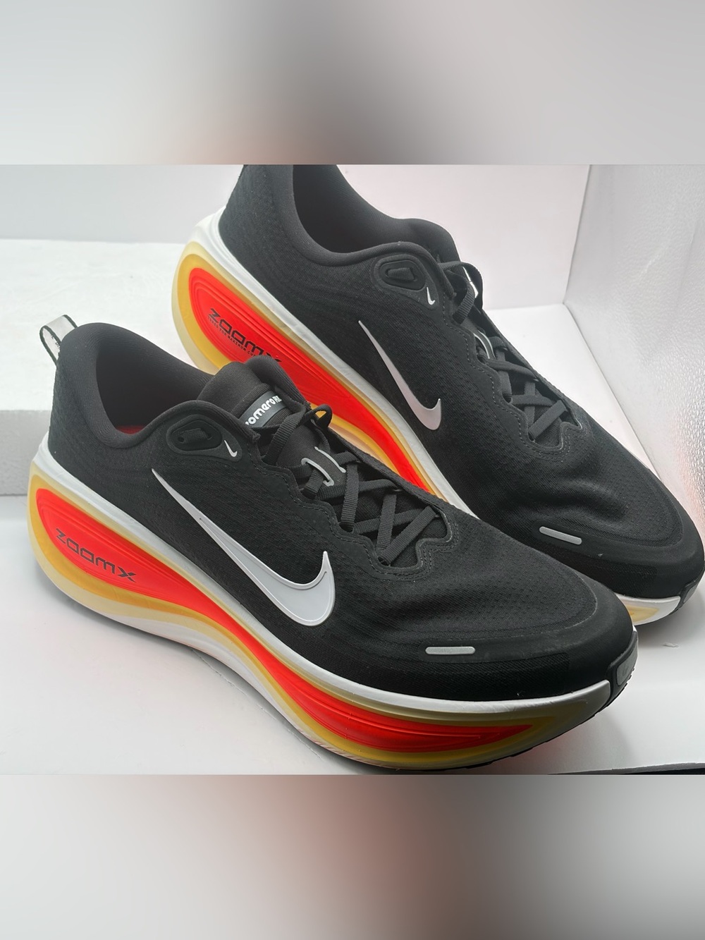 Nike Vomero Plus HV8150-009 Black Crimson Size 14 ZoomX Running Shoes